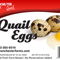 Manchester Farms Quail Eggs packaging