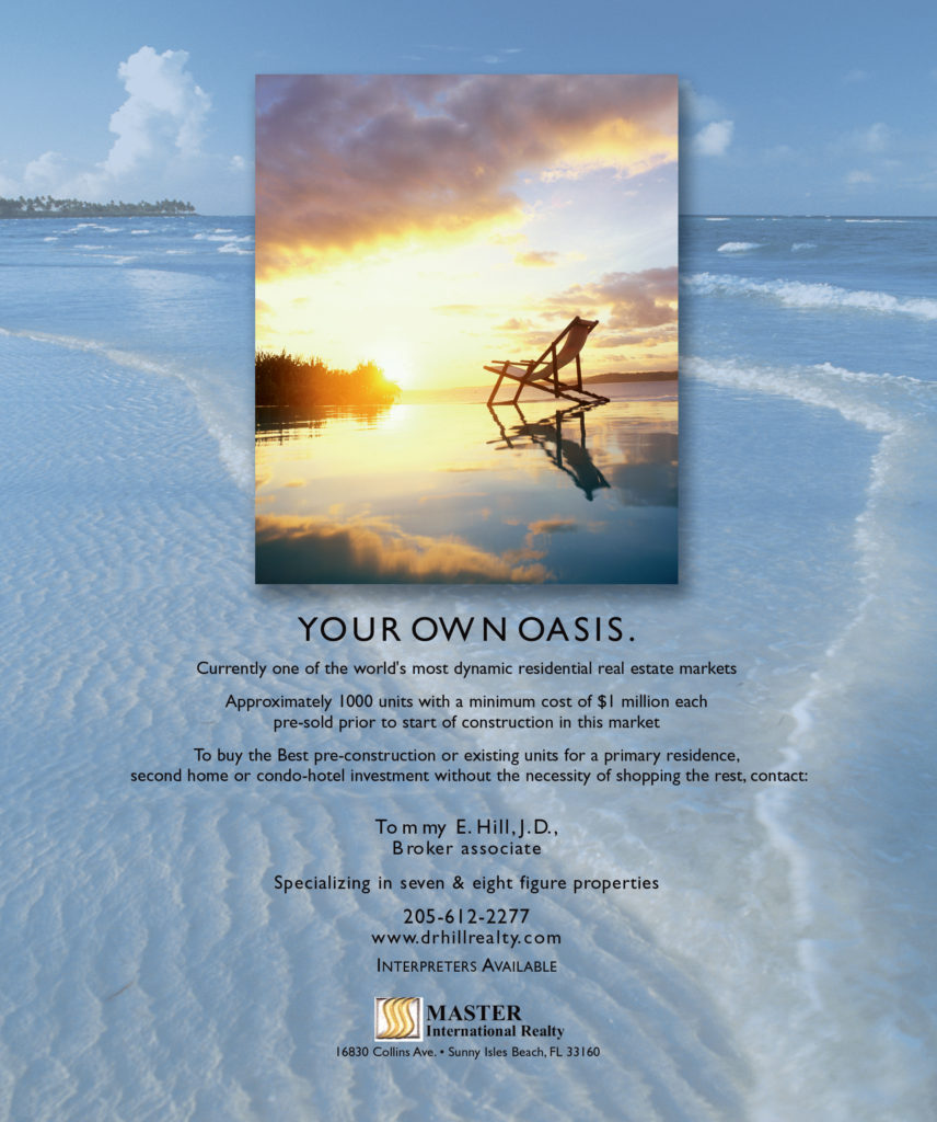 Dr Hill Realty Ocean Drive Magazine Ad